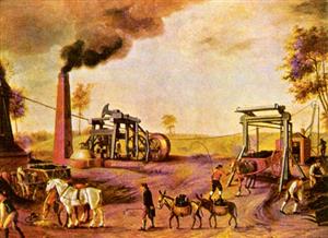 早期使用蒸汽机的煤矿
