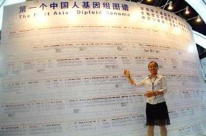 中国科学家测定的人类基因序列图谱