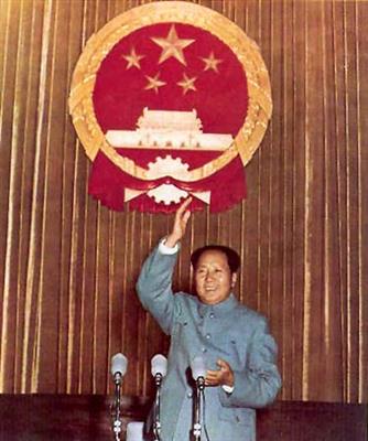 毛泽东在第一届全国人大会议上