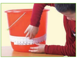 测量水桶直径