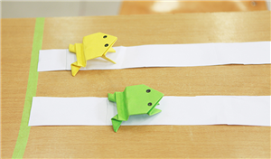 纸蛙跳远比赛