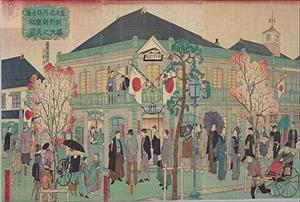 明治时期的东京街头