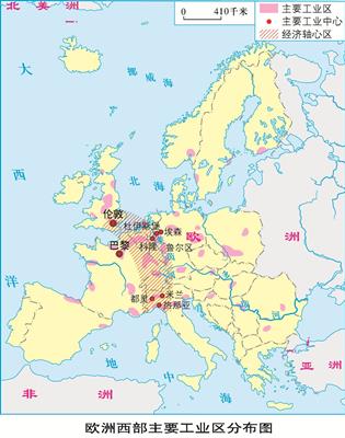 9.36  欧洲西部工业区的分布