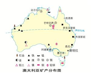 10.30 澳大利亚矿产的分布