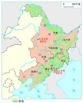 6.10 东北三省的森林分布