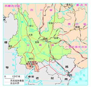8.2 西双版纳傣族自治州的地理位置