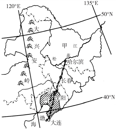 塔里木盆地d.內蒙古高原(2分)3.圖中陰影區域所示的工業基地是( )a.